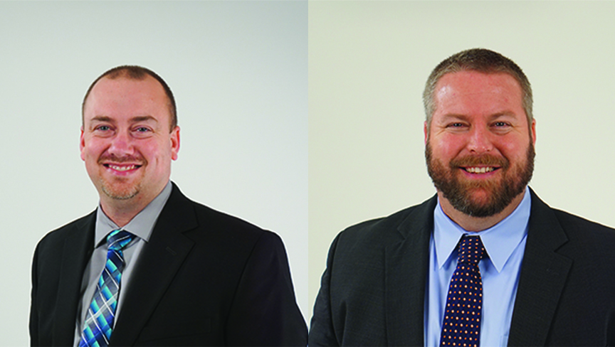 Jamie Robinson left and Steffan Busch