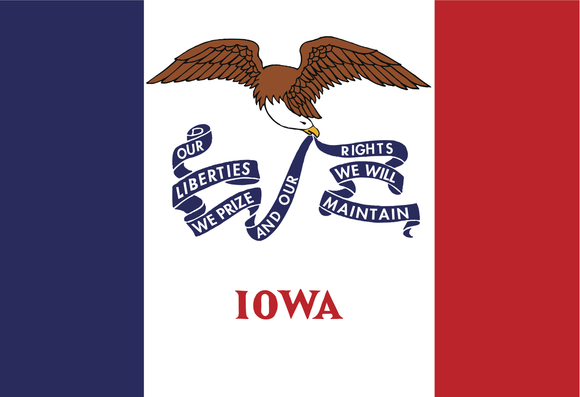 The state flag of Iowa