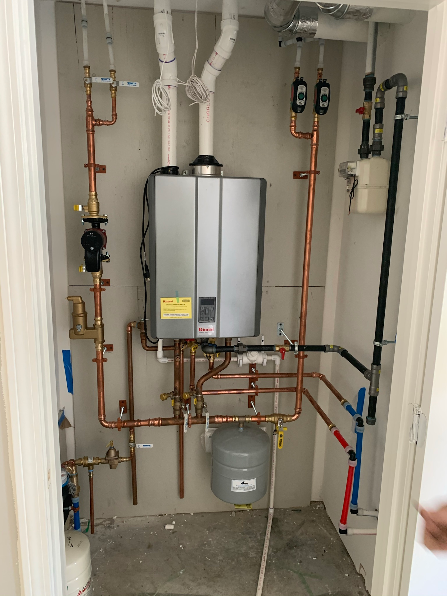 Another of the I-Series units plumbed in a similar configuration with different piping.