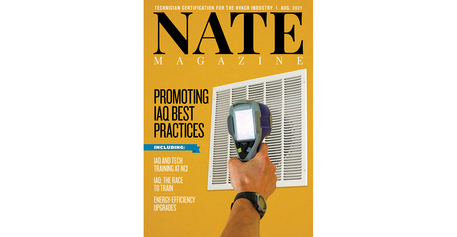 The NATE Magazine August 2021 Issue cover image
