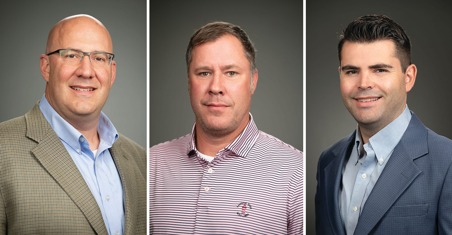 From left to right Mike Bement, Patrick Moran and Richard DeLotto.