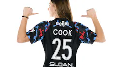 A Red Star jersey with Sloan branding. A Red Star jersey with Sloan branding.