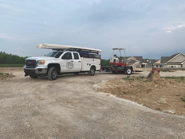 Mike Corsillo drives out to a job site.