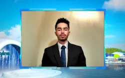 A student presenter from from team SWiFT of Santa Clara, California. SWiFT was the grand prize winner in the secondary (high) school category. A student presenter from from team SWiFT of Santa Clara, California. SWiFT was the grand prize winner in the secondary (high) school category.