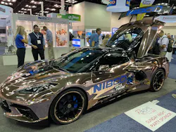The copper-colored Nibco racecar has become a familiar site at recent industry events. The copper-colored Nibco racecar has become a familiar site at recent industry events.