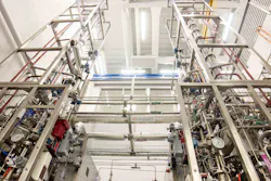 Another image of the new distillation columns. Another image of the new distillation columns.