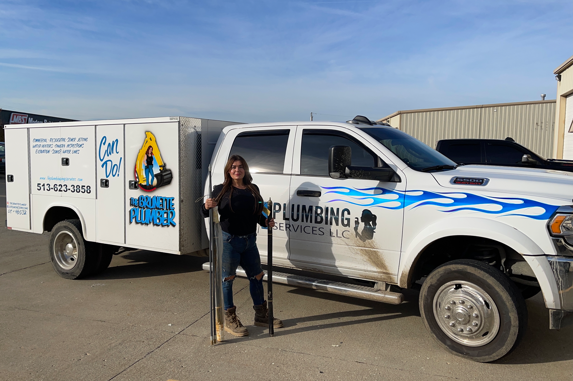 Linda Hudek, 'The Brunette Plumber' -- Master Plumber and owner-operator of LH Plumbing Services LLC.