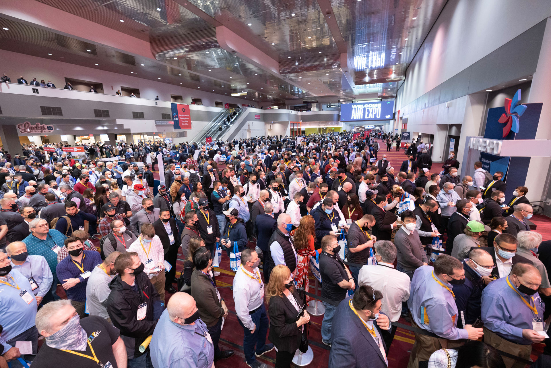The crowds at AHR Expo 2022 in Las Vegas, NV.
