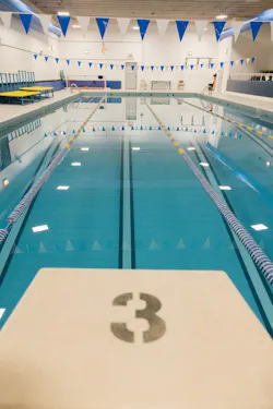 The pool heater was intentionally over-sized so that the school would get a longer life out of it, and with no noticeable loss in performance or efficiency. The pool heater was intentionally over-sized so that the school would get a longer life out of it, and with no noticeable loss in performance or efficiency.