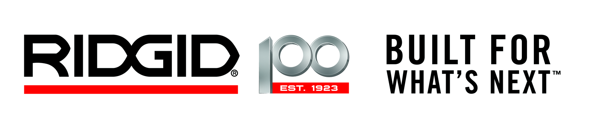 Ridgid100 Year Logo Tag Horizontal