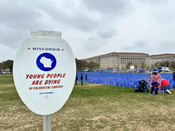 One of the seats on the National Mall in Washington, DC. One of the seats on the National Mall in Washington, DC.