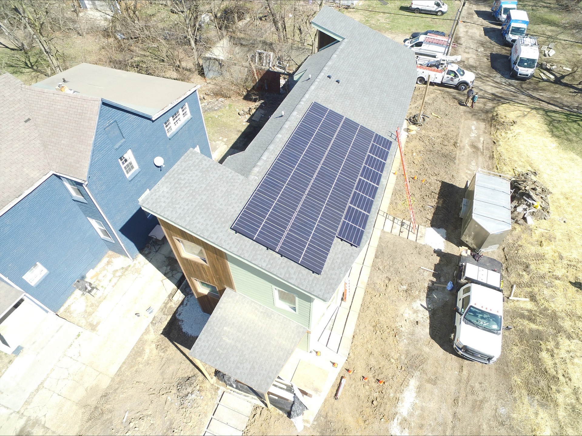 The near-complete solar-powered home from the Ball State team.