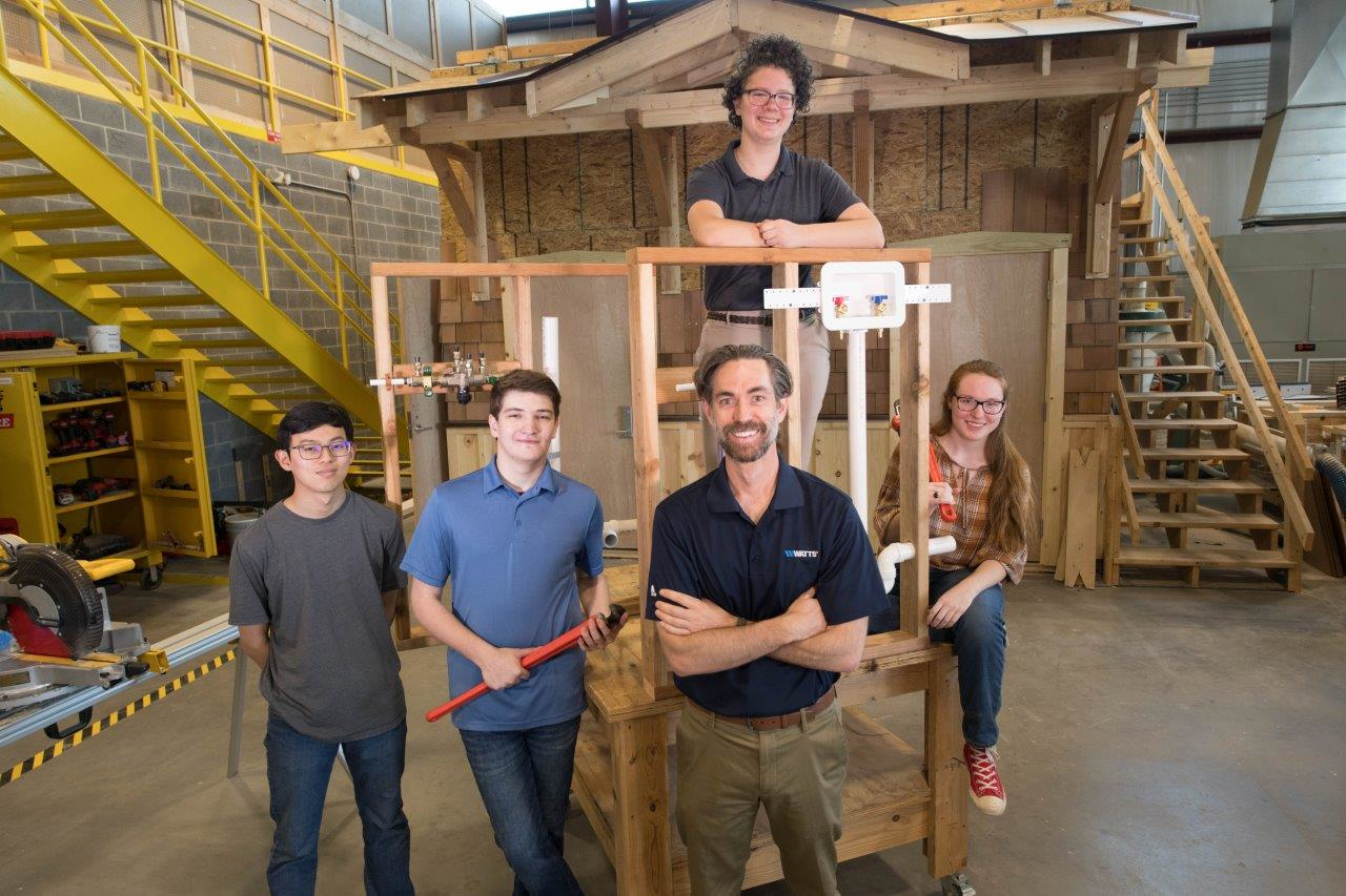 (Left to right) Toma Yasuda, Steven Klinefelter, Ryan Kiscaden, Olivia Kurtz (top), and Paige Parsons.