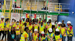 MyWIC camp attendees pose for a group picture. MyWIC camp attendees pose for a group picture.