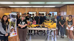 Students at Fleming Island High School pose with their teacher, Mr. Cunningham. Students at Fleming Island High School pose with their teacher, Mr. Cunningham.