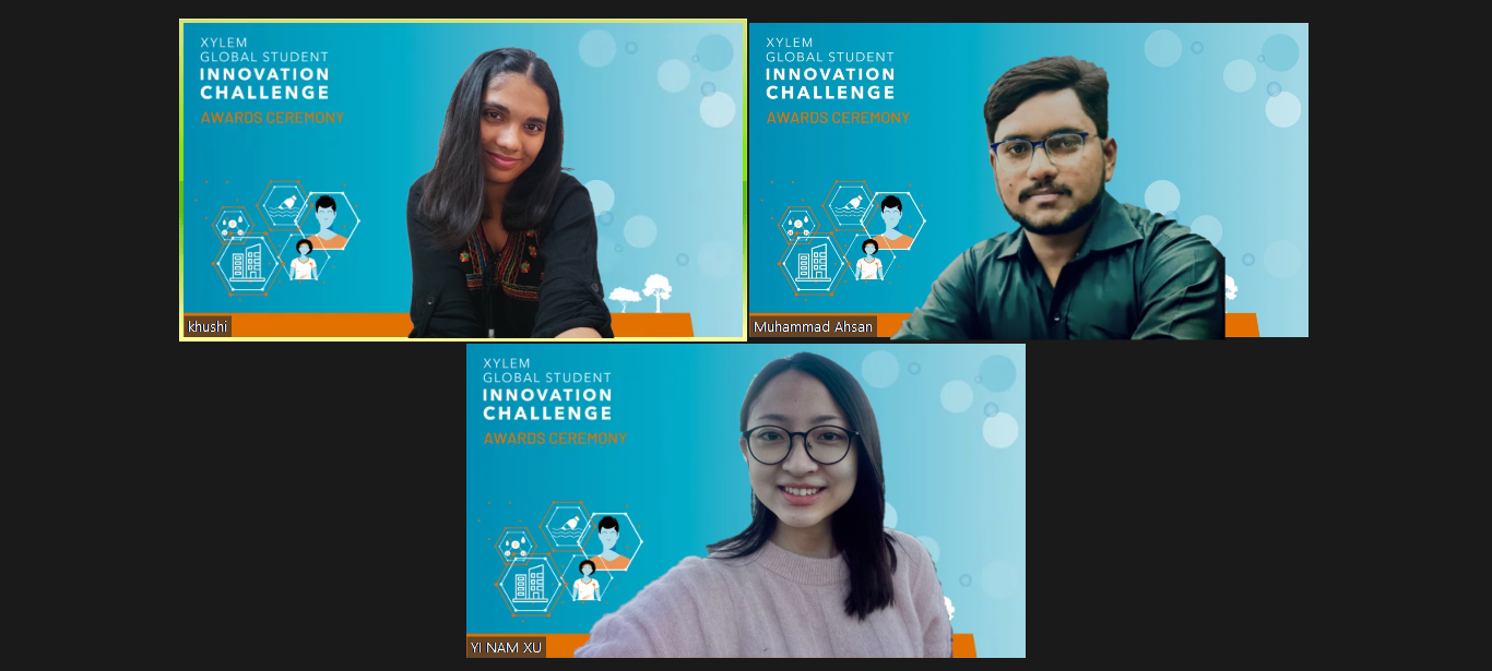 A screen capture from this year's virtual awards presentation ceremony.