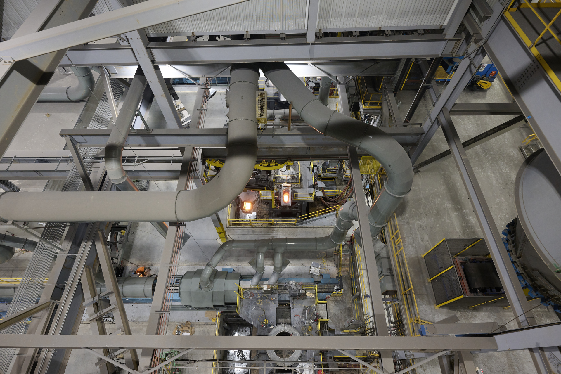 A bird's eye view of the new facility.