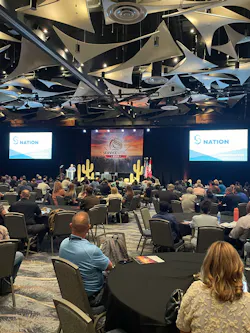 A view of the main stage a the Phoenix Convention Center. A view of the main stage a the Phoenix Convention Center.