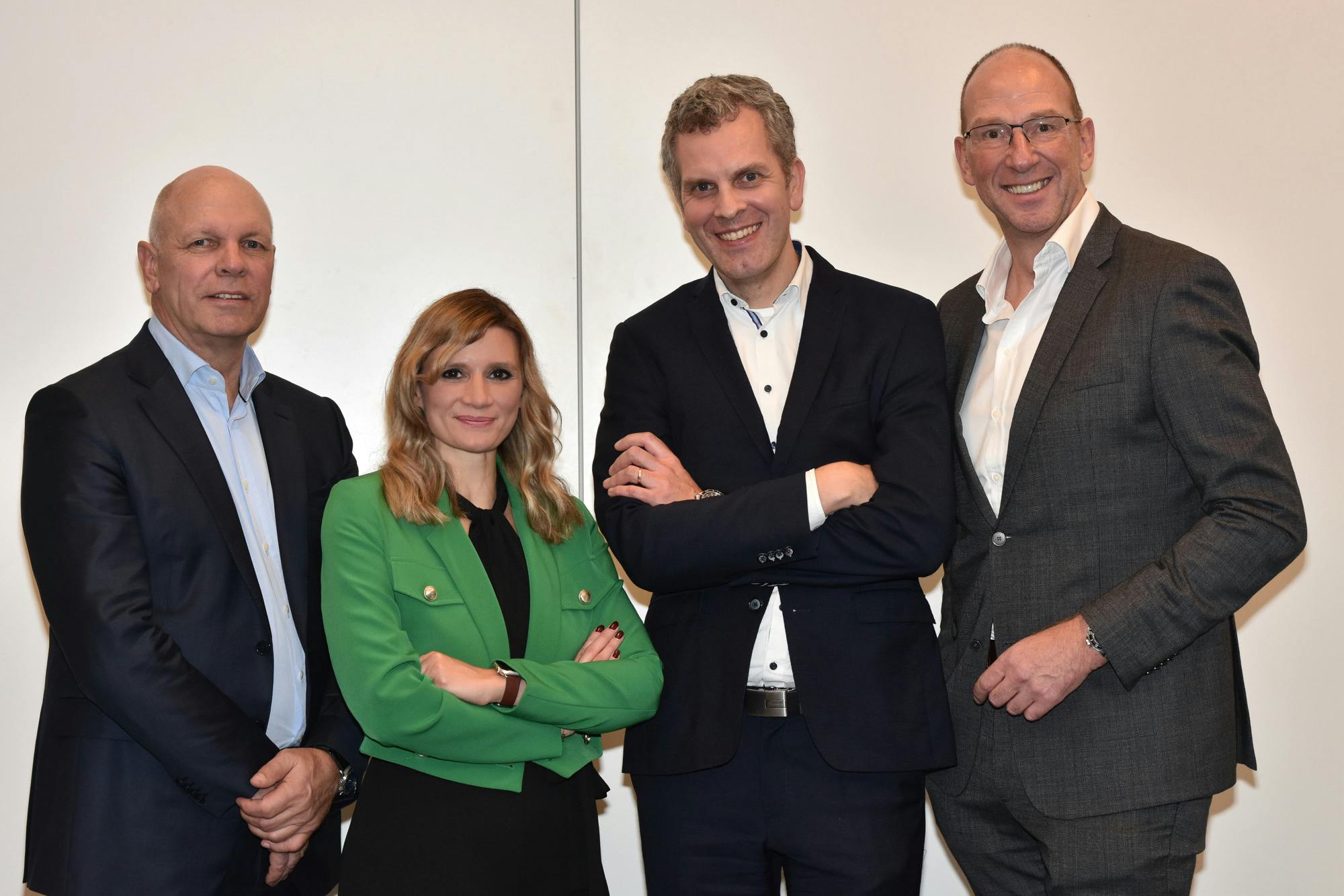 (Left to right) Dirk Gellisch, Dr. Laura Dorfer, Thilo Pahl, and Frank Wiehmeier.