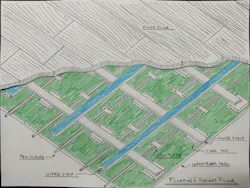 An artist's rendering of the floating radiant floor. An artist's rendering of the floating radiant floor.