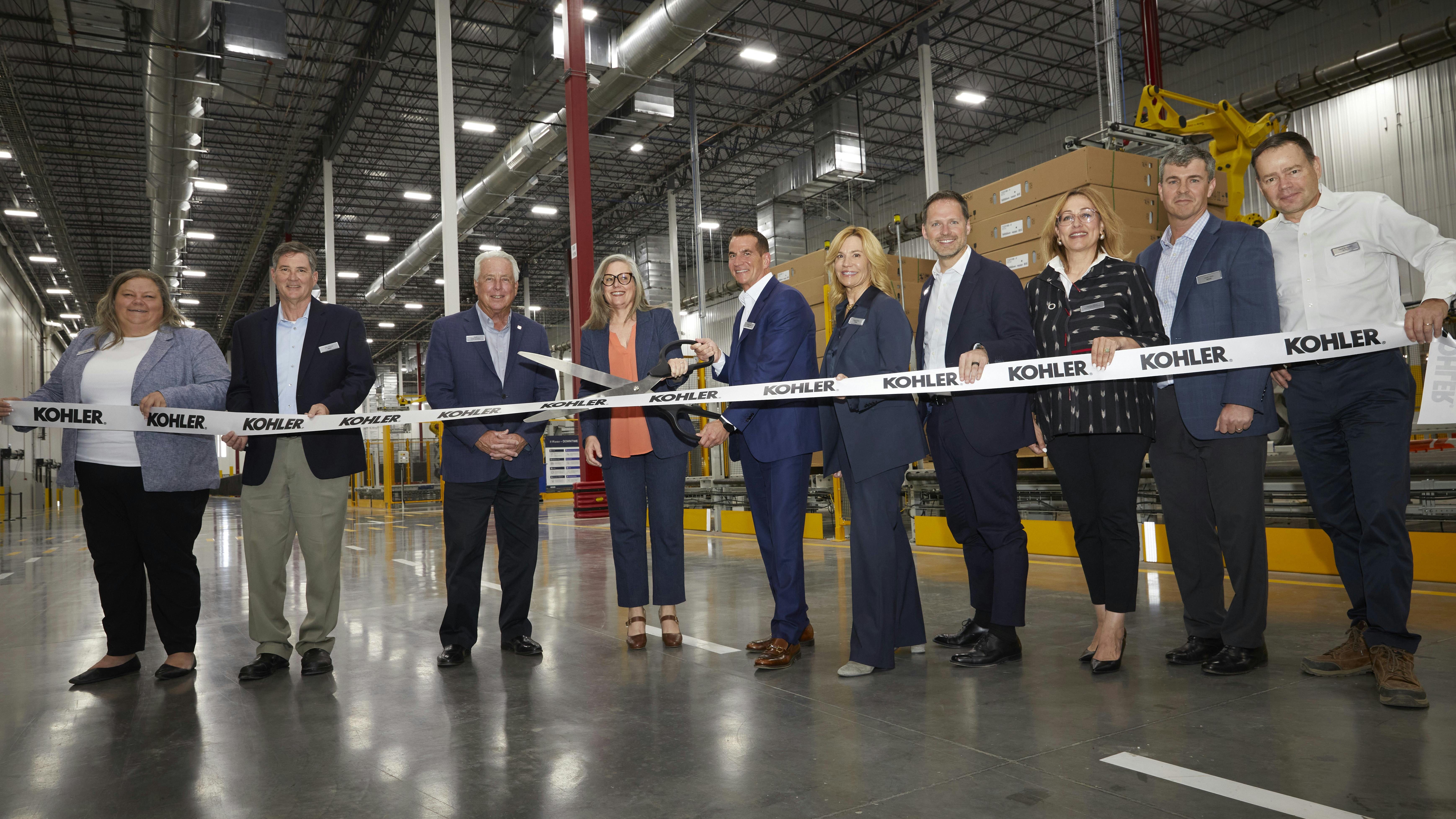 The ribbon-cutting ceremony included Governor Katie Hobbs and Kohler Co. Chair & CEO David Kohler.