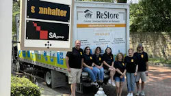 Happy volunteers. Happy volunteers.