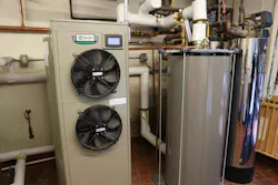 Another shot of the mechanical room showing a hot water storage tank. Another shot of the mechanical room showing a hot water storage tank.