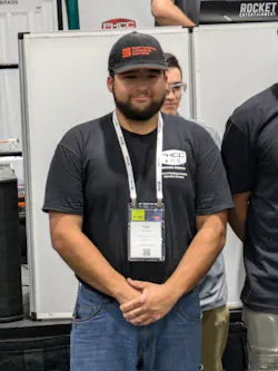 CONTRACTOR sponsored its own plumbing apprentice for the competition, Tyler James of UA Local 50, Northwood, OH. CONTRACTOR sponsored its own plumbing apprentice for the competition, Tyler James of UA Local 50, Northwood, OH.