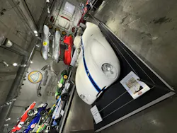 A racing car on display at the Barber Vintage Motorsports Museum. A racing car on display at the Barber Vintage Motorsports Museum.
