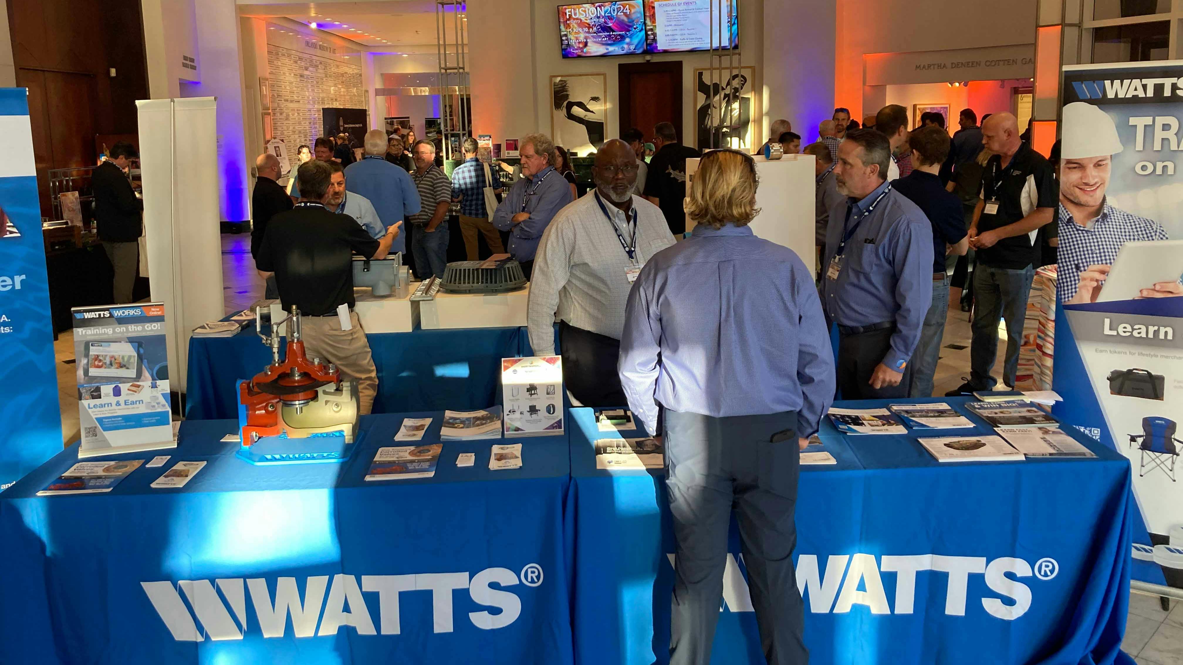 The Watts booth at the event.
