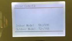 The dreaded F4 error code returns! The dreaded F4 error code returns!