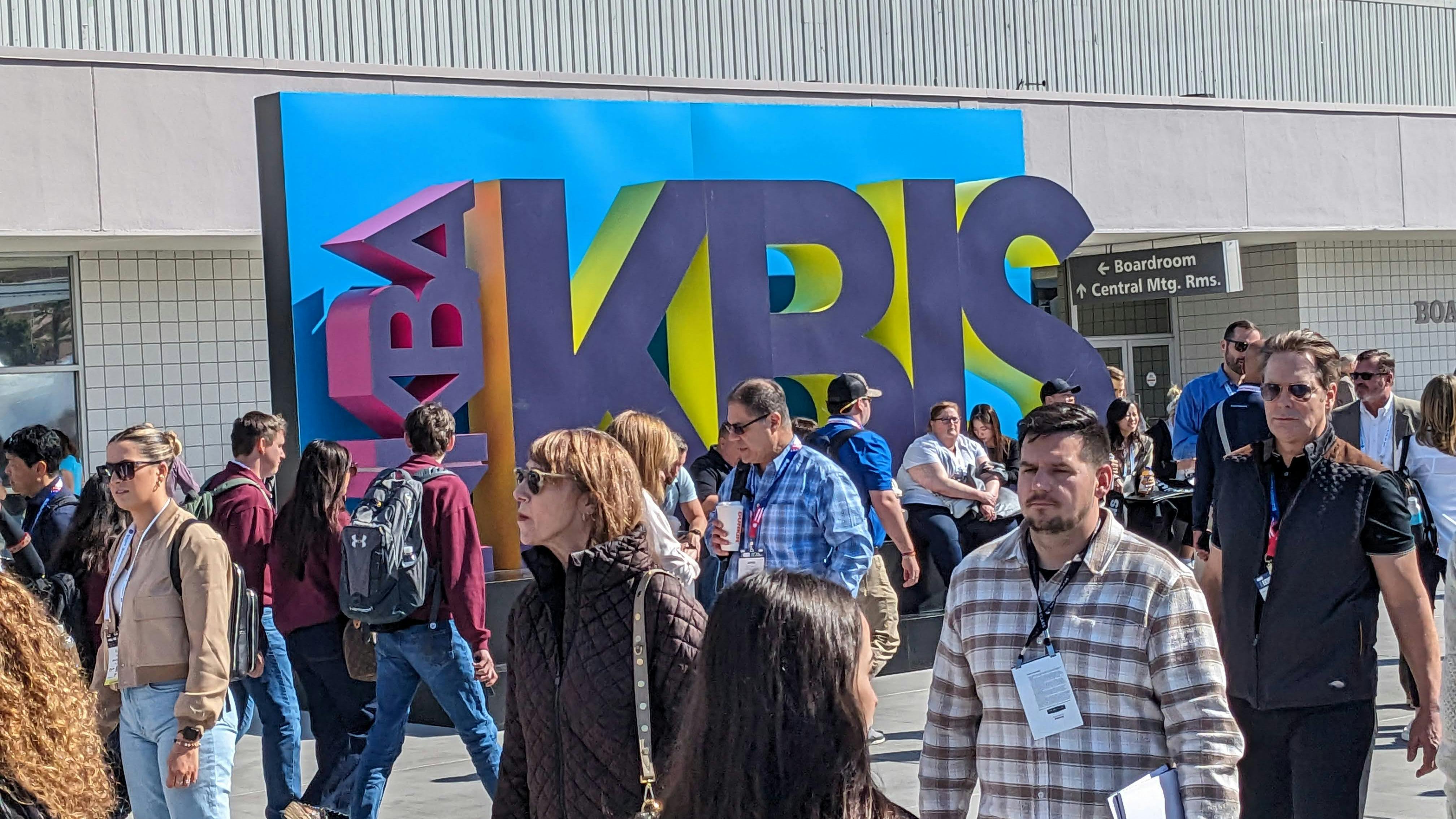 Crowds outside the Las Vegas Convention Center during KBIS 2024.