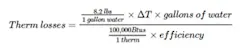 Formula for measuring thermal losses. Formula for measuring thermal losses.