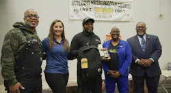 Bracey, along with students and school administrators. Bracey, along with students and school administrators.