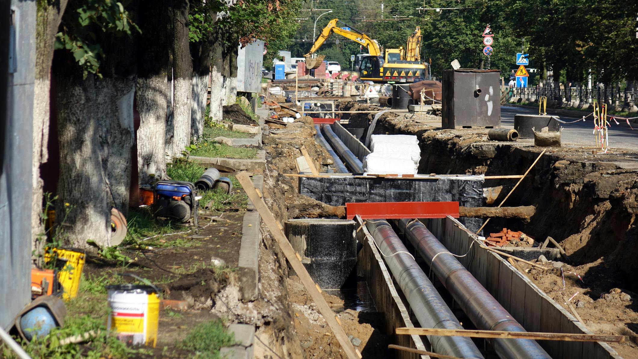 Municipal pipe replacement project. Massive progress has been made by drinking water utilities to replace tens of thousands of miles of pipes across the country.