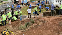 The project was made possible through the Atlanta Habitat for Humanity Builders Blitz Build. The project was made possible through the Atlanta Habitat for Humanity Builders Blitz Build.