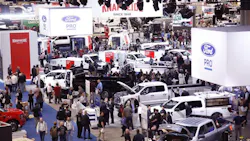 a view of the expo hall at work truck week 2025 a view of the expo hall at work truck week 2025