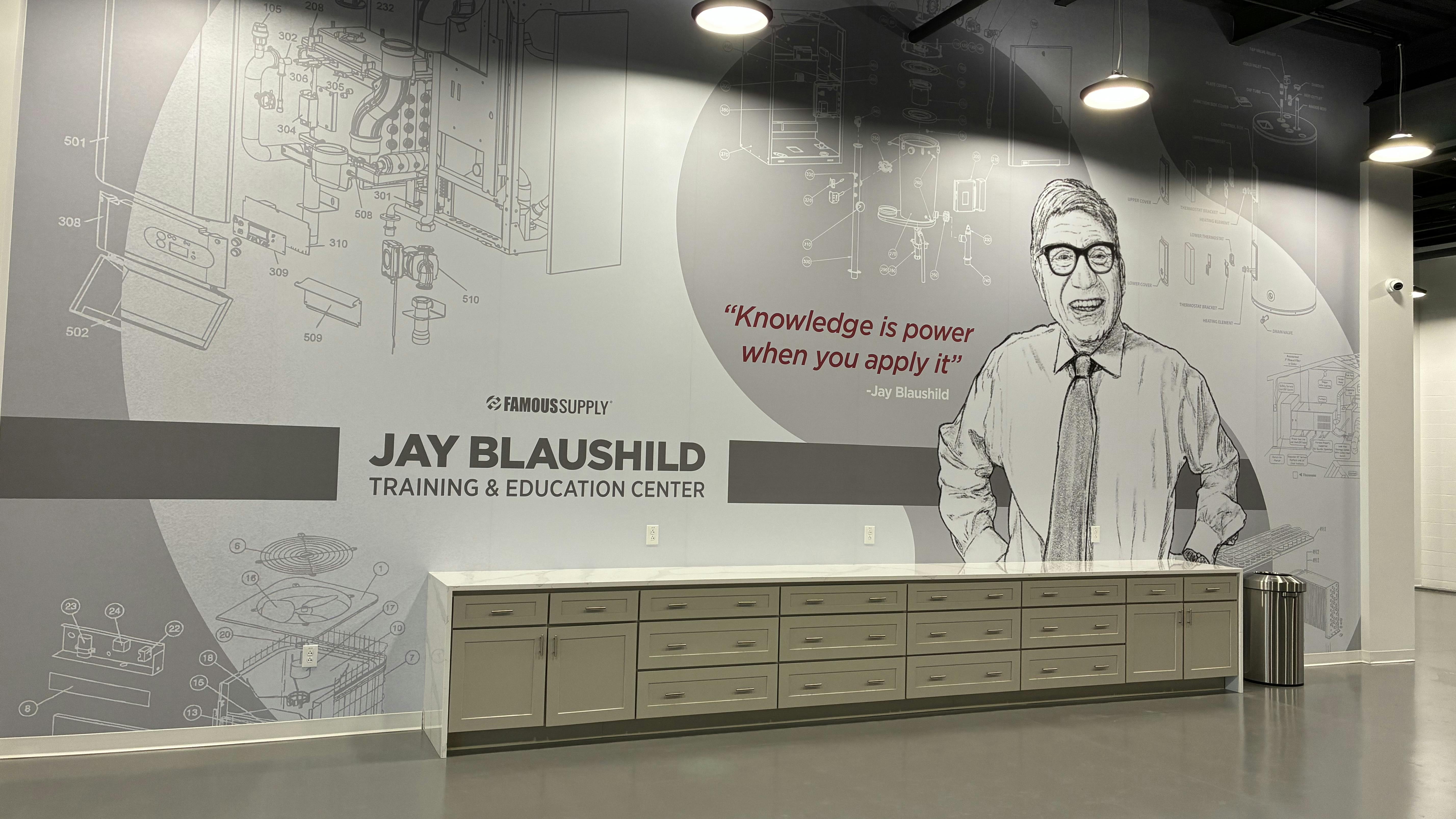 The entrance to the new training center.