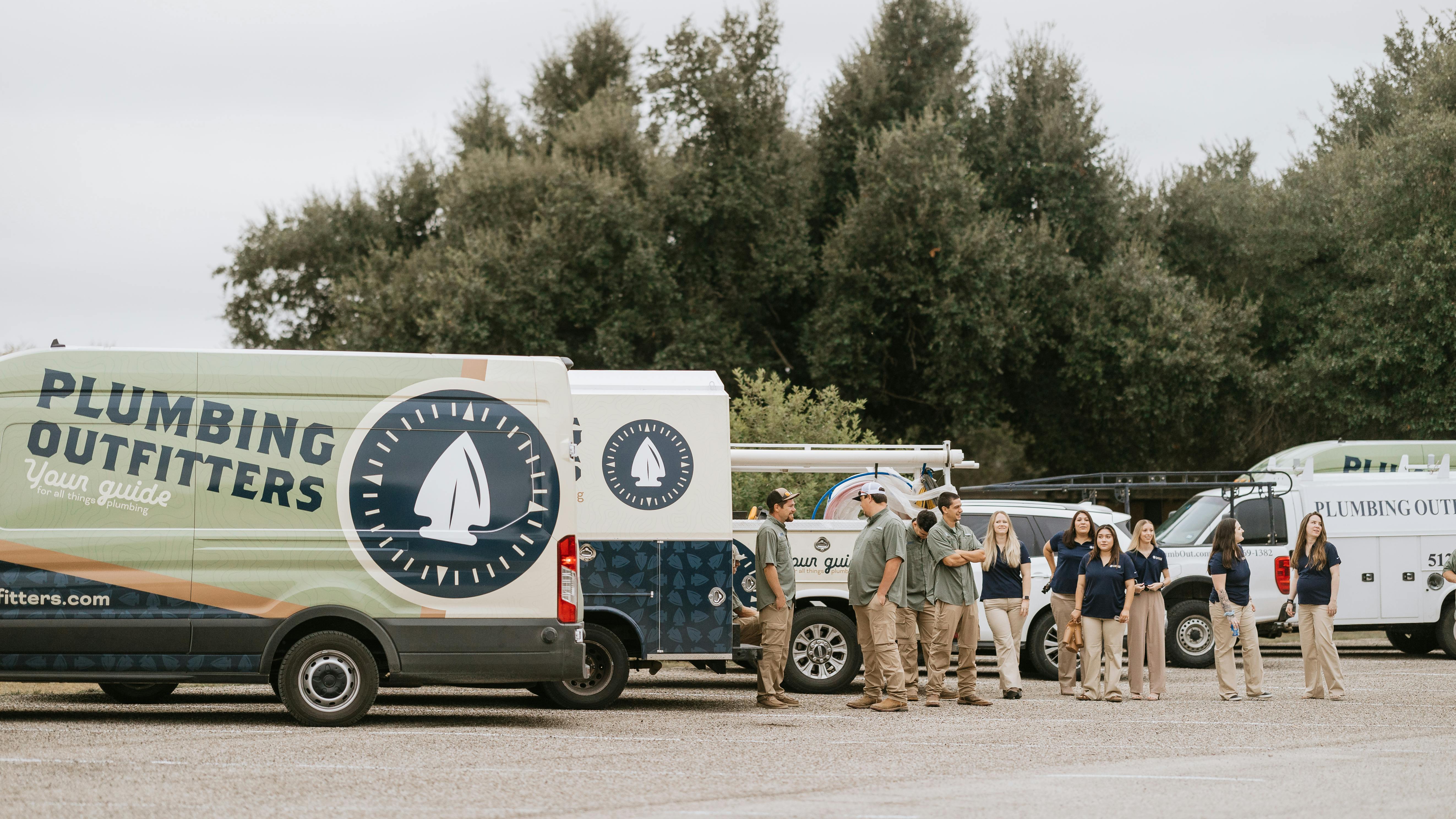 Today, Plumbing Outfitters has grown into a team of 28 members operating multiple trucks across Central Texas