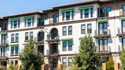 Exterior view of multifamily residential building; Santa Clara, San Francisco Exterior view of multifamily residential building; Santa Clara, San Francisco
