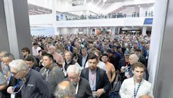 Crowds entering the main hall at the 2026 AHR Expo. Crowds entering the main hall at the 2026 AHR Expo.