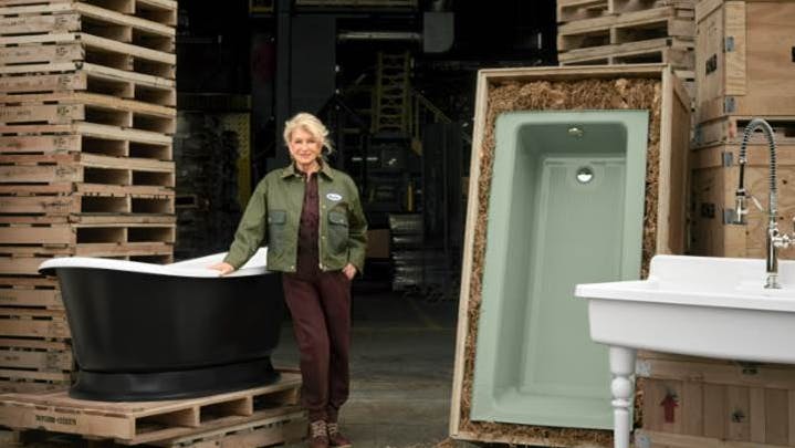 Martha Stewart at the Kohler foundry.