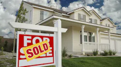 For Sale Sign and House. For Sale Sign and House.