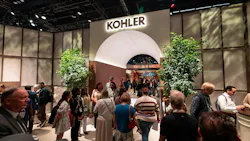 The entrance to the Kohler booth, which won best booth at the show. The entrance to the Kohler booth, which won best booth at the show.