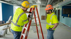 Ladder safety instruction. Ladder safety instruction.