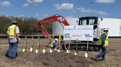 Getting ready for the official groundbreaking ceremony. Getting ready for the official groundbreaking ceremony.