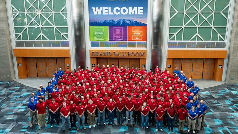 A group shot of the competitors at ABC's 2026 National Craft Championships.