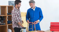 plumbing apprentice with instructor plumbing apprentice with instructor