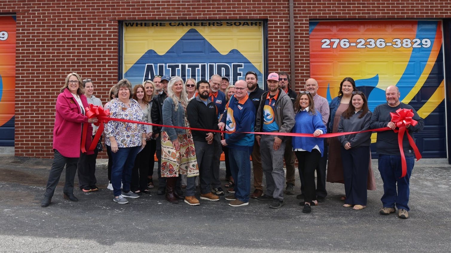 At the grand opening of the new Altitude Academy in Woodlawn, VA.