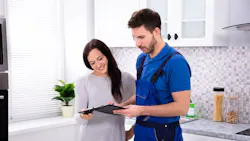 plumber explaining invoice plumber explaining invoice